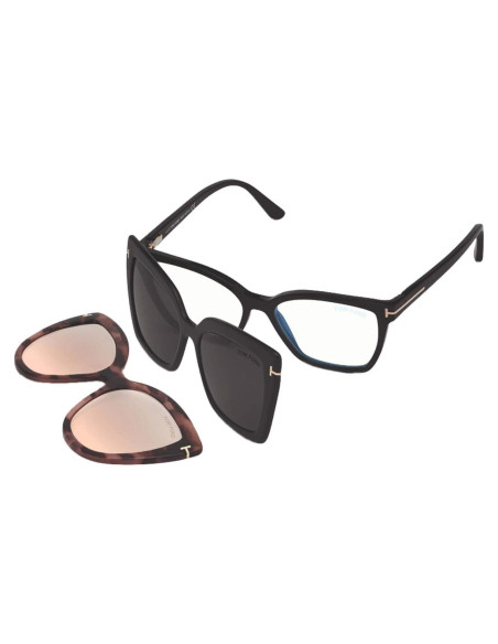 Gafas Tom Ford FT 5641-B Clip On Unisex 53mm Negro Gafas Tom Ford FT 5641-B Clip On Unisex 53mm Negro
