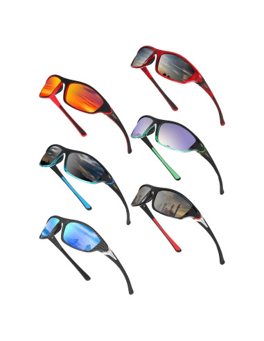 Gafas de Sol Deportivas Frienda 6 Paquetes Polarizadas