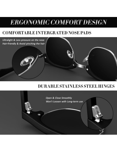 Gafas de Sol Polarizadas LINVO Semi Sin Montura UV400