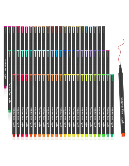 Bolígrafos Fineliner Tebik 80 Pack 72 Colores 0.38mm Bolígrafos Fineliner Tebik 80 Pack 72 Colores 0.38mm