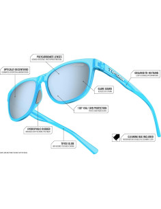 Gafas de sol deportivas Tifosi - Lentes ahumados espejo azul 2