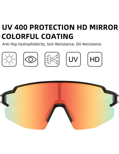 Gafas de sol polarizadas ROCKBROS 10171 UV400 ciclismo Gafas de sol polarizadas ROCKBROS 10171 UV400 ciclismo