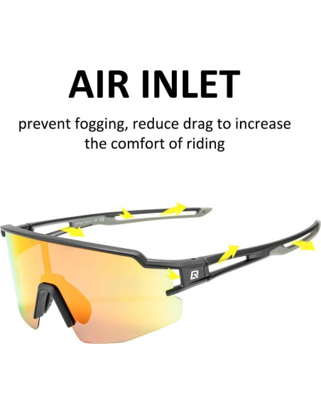 Gafas de sol polarizadas ROCKBROS 10171 UV400 ciclismo Gafas de sol polarizadas ROCKBROS 10171 UV400 ciclismo