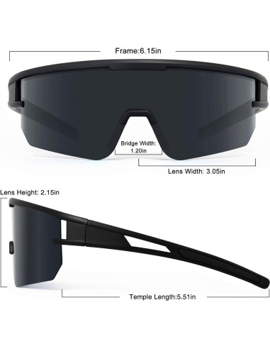 Gafas de sol AVV Baseball - Ciclismo UV400 para adultos