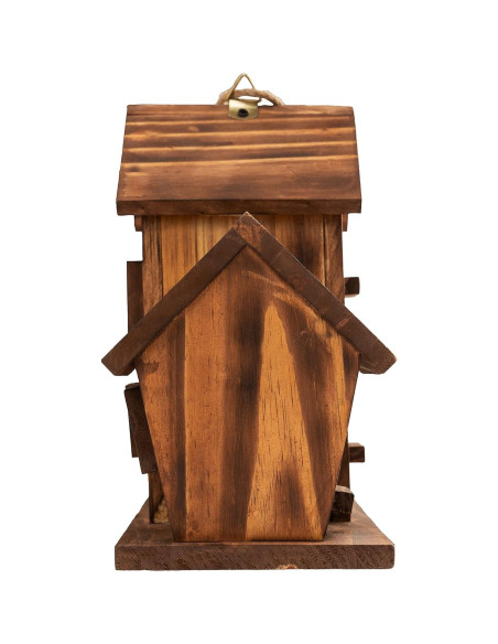 Casa para Aves de Madera de Pino COLEBA 4 Habitaciones 12.7x30.5cm Casa para Aves de Madera de Pino COLEBA 4 Habitaciones 12.7x30.5cm