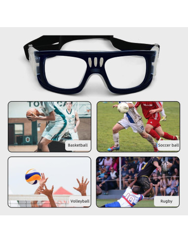 Gafas Deportivas Antivaho Azul para Baloncesto y Fútbol