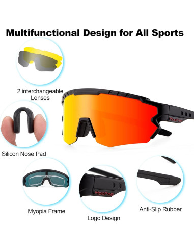 Gafas de Ciclismo Moofee MF006 Polarizadas UV400