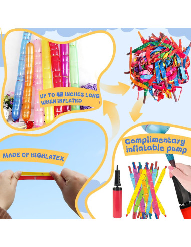 Globos Cohete Nautydaddy Paquete 100 Silbando 101.6 cm