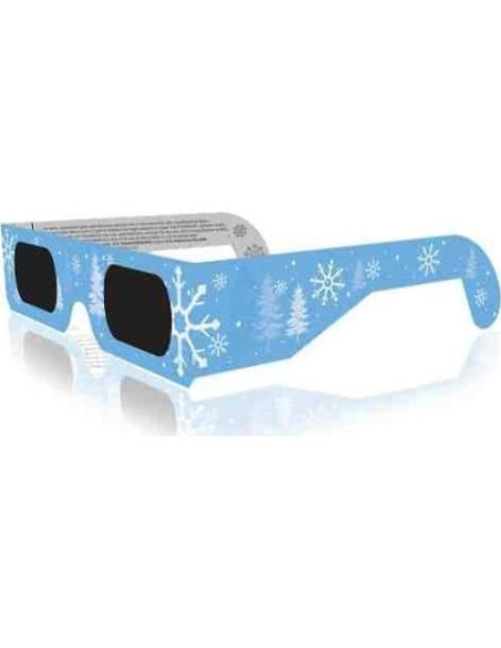 Gafas 3D de Navidad GSM Brands - 25 Paquete Copos de Nieve Gafas 3D de Navidad GSM Brands - 25 Paquete Copos de Nieve