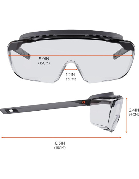Gafas de Seguridad Ergodyne Skullerz OSMIN OTG Lente Claro Gafas de Seguridad Ergodyne Skullerz OSMIN OTG Lente Claro