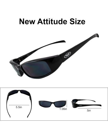 Gafas de Motocicleta Global Vision New Attitude Lentes Amarillos