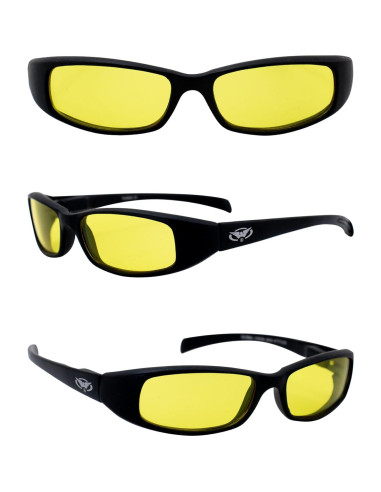 Gafas de Motocicleta Global Vision New Attitude Lentes Amarillos