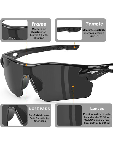 Paquete de 12 Gafas de Seguridad YENPK Z87.1 UV Anti-Rayas