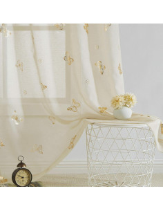 Cortinas Sheer Jubilantex Mariposa 2 Paneles 132 cm x 213 cm 2