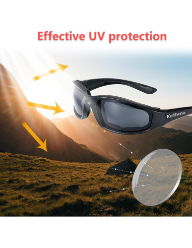 Gafas de Motocicleta Allhave ALL S16 UV Antiviento Polvo