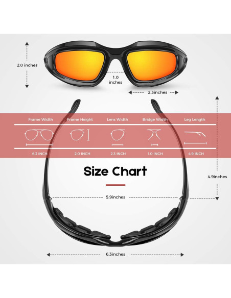 Gafas de Motocicleta BELINOUS Polarizadas con 4 Lentes Gafas de Motocicleta BELINOUS Polarizadas con 4 Lentes