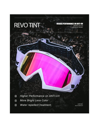 Gafas de Motocross BATFOX 816 UV400 Antideslizantes