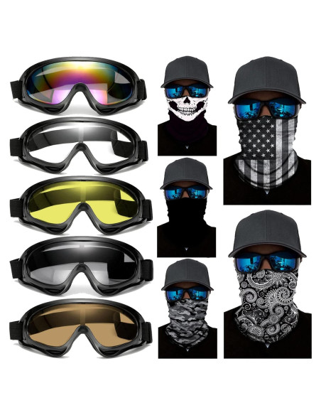 Set 10 Accesorios Motocicleta Immoono Gafas y Máscaras Set 10 Accesorios Motocicleta Immoono Gafas y Máscaras