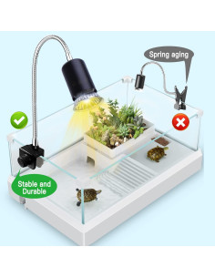 Lámpara de Calor para Reptiles BraceTek FX400 con 2 Bombillas 50W 2
