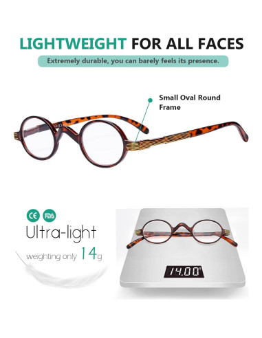 Gafas de lectura Eyekepper ovaladas 3x para hombres y mujeres