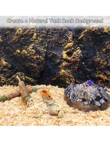 Fondo de Terrario 3D Tfwadmx para Reptiles 45x28 cm