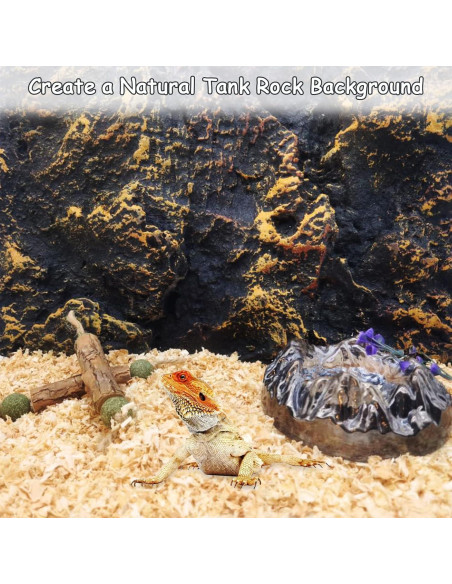 Fondo de Terrario 3D Tfwadmx para Reptiles 45x28 cm Fondo de Terrario 3D Tfwadmx para Reptiles 45x28 cm
