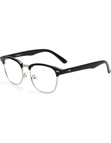 Gafas Anti Luz Azul Cyxus 8056T01 Marco Negro Plateado Gafas Anti Luz Azul Cyxus 8056T01 Marco Negro Plateado