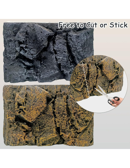 Fondo de Terrario 3D Tfwadmx para Reptiles 45x28 cm Fondo de Terrario 3D Tfwadmx para Reptiles 45x28 cm