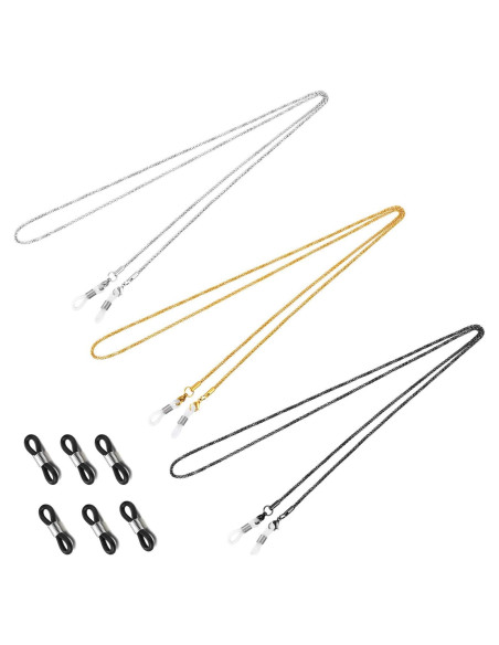 Cadena para Gafas Whaline 3 Piezas Soporte y Conectores Cadena para Gafas Whaline 3 Piezas Soporte y Conectores