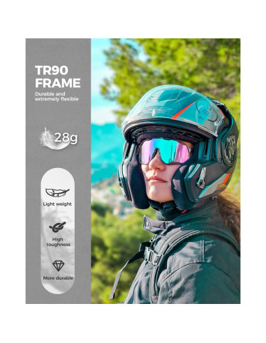 Gafas de sol ROCKBROS polarizadas con 3 lentes UV400