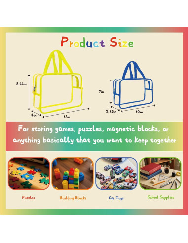 6 Bolsas de Almacenamiento de Juguetes FYIN-HONG Multicolor