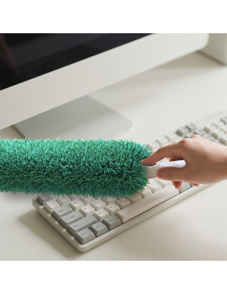 Duster de Microfibra EHOMGUI Verde Reutilizable 2PCS Duster de Microfibra EHOMGUI Verde Reutilizable 2PCS