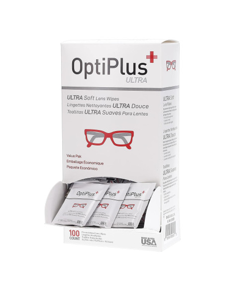 Paños de Lente OptiPlus Ultrasoft 100 Prehumedecidos Paños de Lente OptiPlus Ultrasoft 100 Prehumedecidos