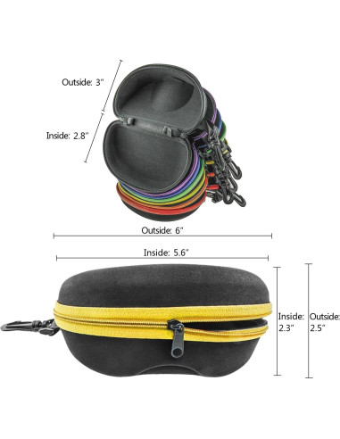 Estuche Duro para Gafas de Sol InnoLife 5 Piezas Colores