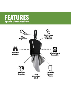 Paño de Microfibra Spudz Ultra | 15,24 cm | Azul Marino 2