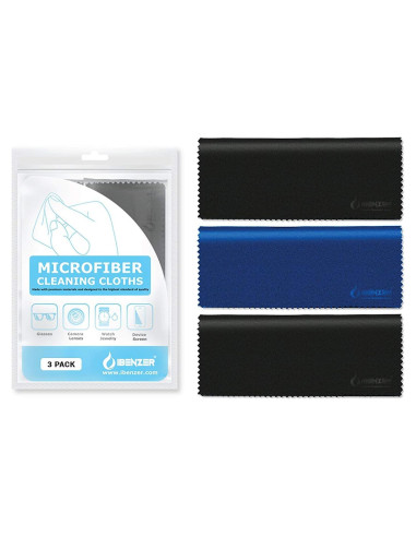 Paños de Microfibra IBENZER 3 Piezas para Limpieza