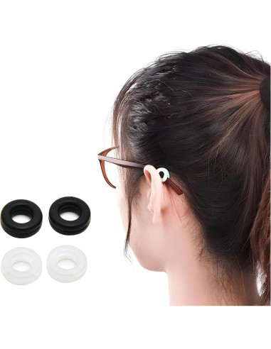 Grapas Antideslizantes para Gafas - 6 Pares de Silicona