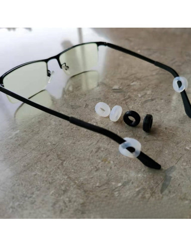 Grapas Antideslizantes para Gafas - 6 Pares de Silicona