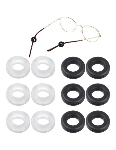 Grapas Antideslizantes para Gafas - 6 Pares de Silicona