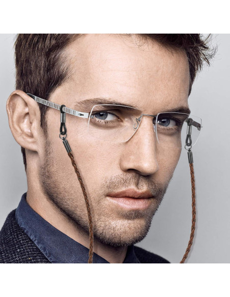 Correa para Gafas Tomorotec 4 Pack Cuero Premium 33 cm Correa para Gafas Tomorotec 4 Pack Cuero Premium 33 cm