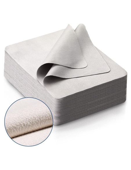 Paño de Limpieza iGeyzoe 100 Pcs Suede 15x18 cm Paño de Limpieza iGeyzoe 100 Pcs Suede 15x18 cm