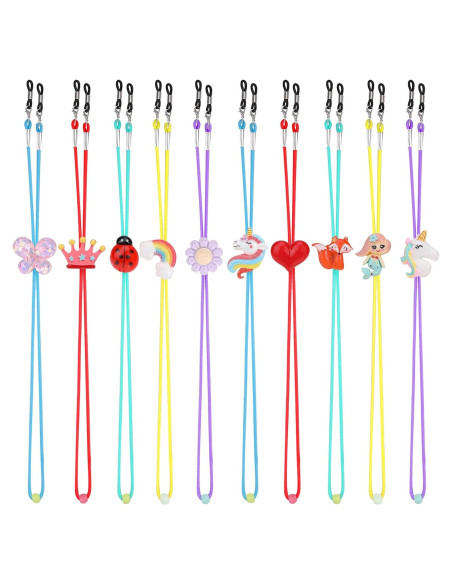 Paquete de 10 correas para gafas Hifot para niñas Paquete de 10 correas para gafas Hifot para niñas