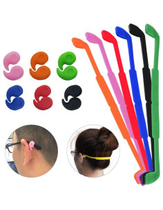 Correas de Gafas de Silicona SENHAI 6 Colores Antideslizantes 2