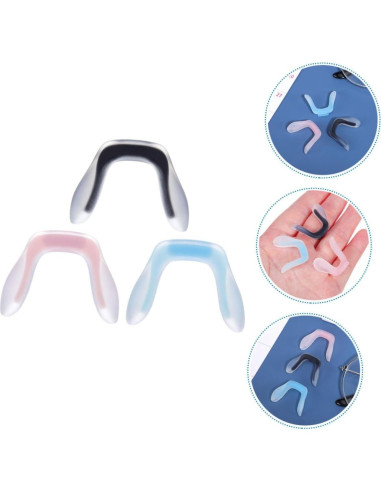 Almohadillas de Nariz Silicona Didiseaon 3pcs para Gafas