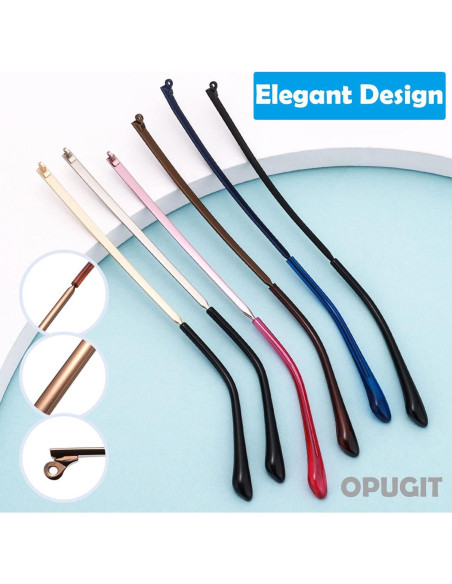 Templos de Gafas OPUGIT Reemplazo Metal 140mm Marrón Templos de Gafas OPUGIT Reemplazo Metal 140mm Marrón