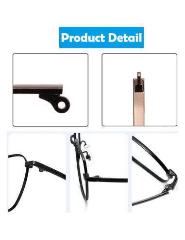 Templos de Gafas OPUGIT Reemplazo Metal 140mm Marrón