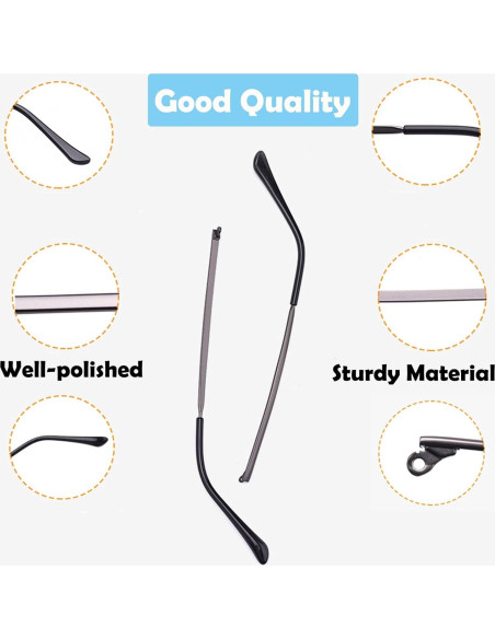 Templos de Gafas OPUGIT Reemplazo Metal 140mm Marrón Templos de Gafas OPUGIT Reemplazo Metal 140mm Marrón