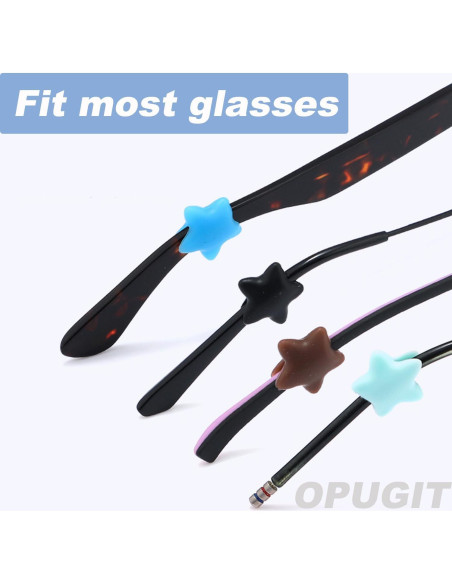 Agarraderas de Oído OPUGIT para Gafas - 8 Pares Antideslizantes Agarraderas de Oído OPUGIT para Gafas - 8 Pares Antideslizantes