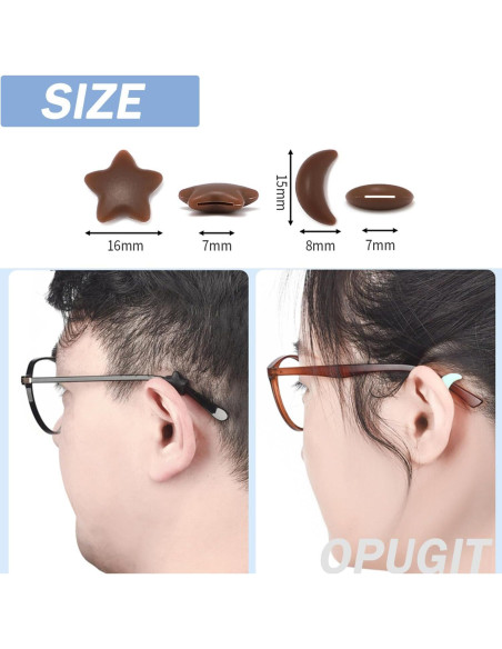 Agarraderas de Oído OPUGIT para Gafas - 8 Pares Antideslizantes Agarraderas de Oído OPUGIT para Gafas - 8 Pares Antideslizantes