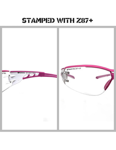 Gafas de Seguridad Claras U6 Anti Niebla ANSI Z87+ Flexibles